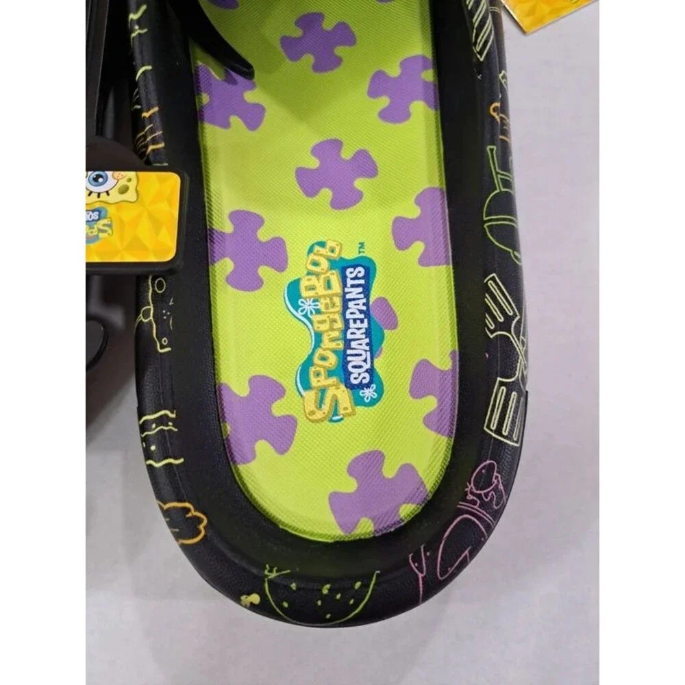 Sponge Bob & Patrick Waterproof Lightweight 2D Sandals Men's Size 9